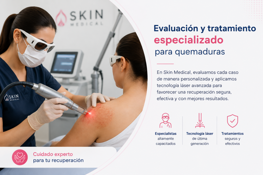 Tratamiento de quemaduras en Skin Medical