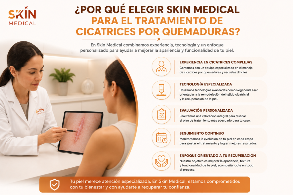 ¿Por qué elegir Skin Medical para el tratamiento de cicatrices por quemaduras?