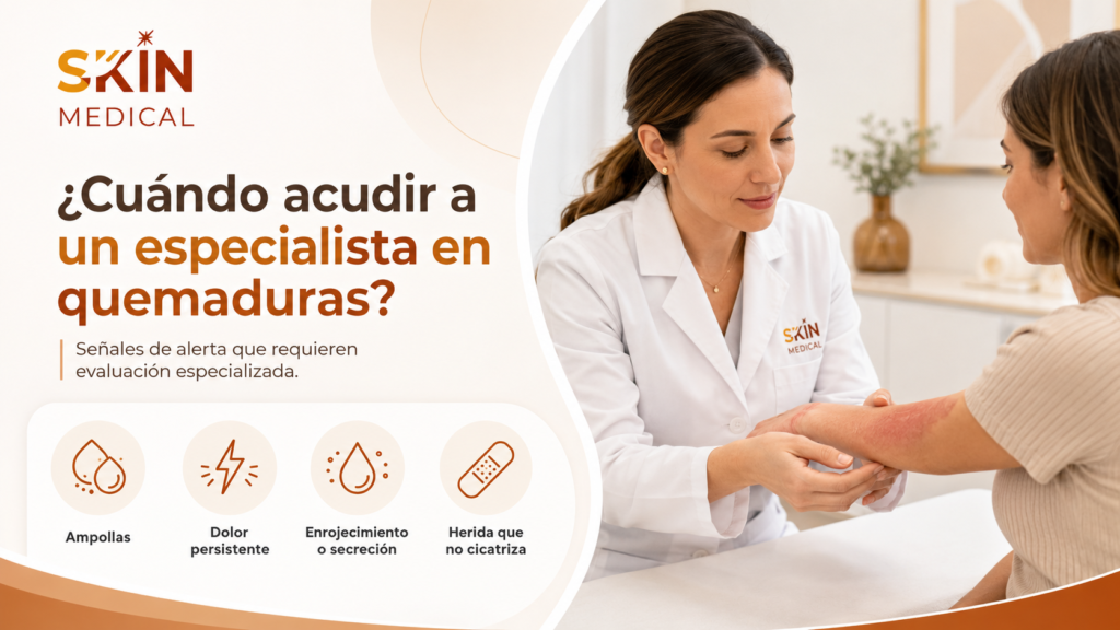 ¿Cuándo acudir a un especialista en quemaduras?