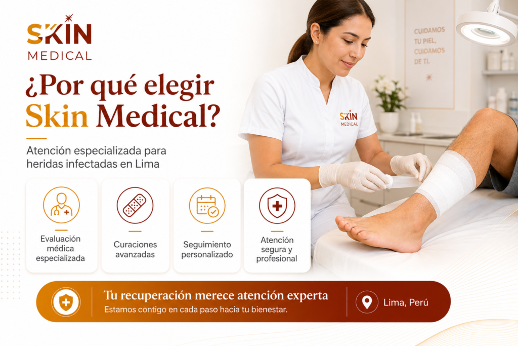 Centro especializado para heridas infectadas en Lima: ¿Por qué elegir Skin Medical?​