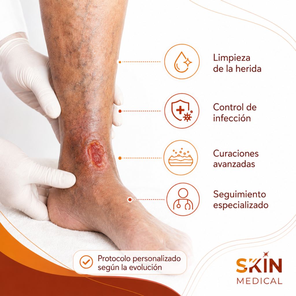 Tratamiento para una úlcera varicosa que no cicatriza