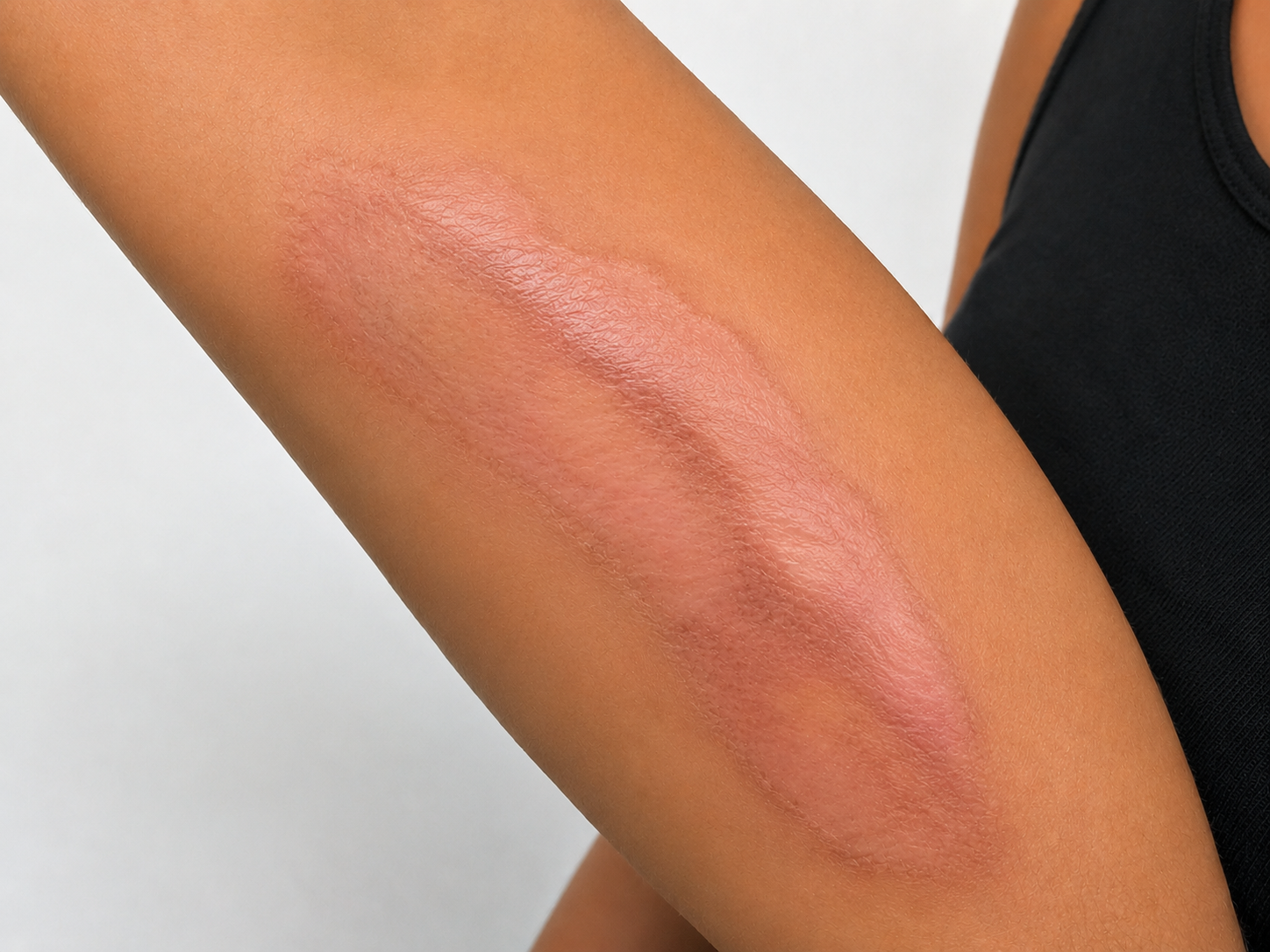 Quemadura en brazo después