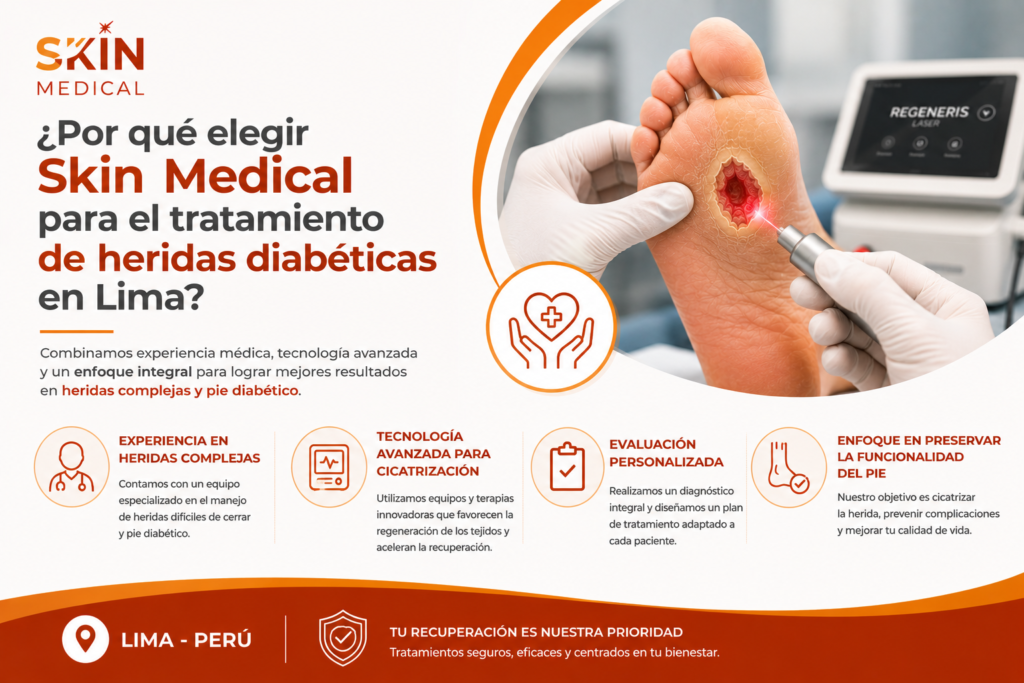 ¿Por qué elegir Skin Medical para el tratamiento de heridas diabéticas en Lima?​