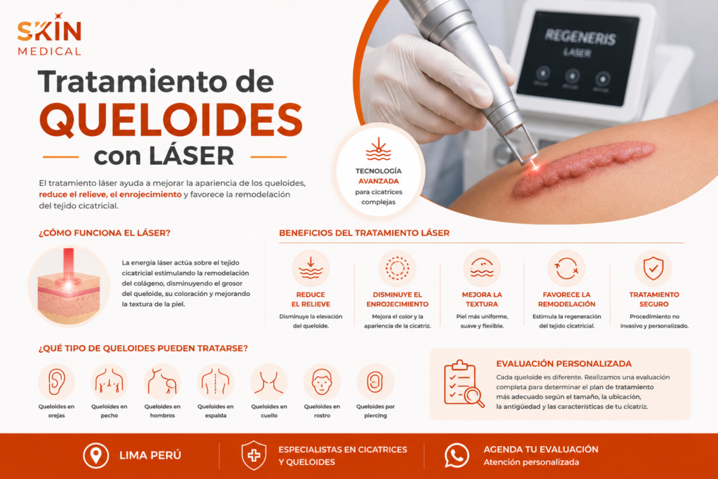 Tratamiento de queloides con láser​