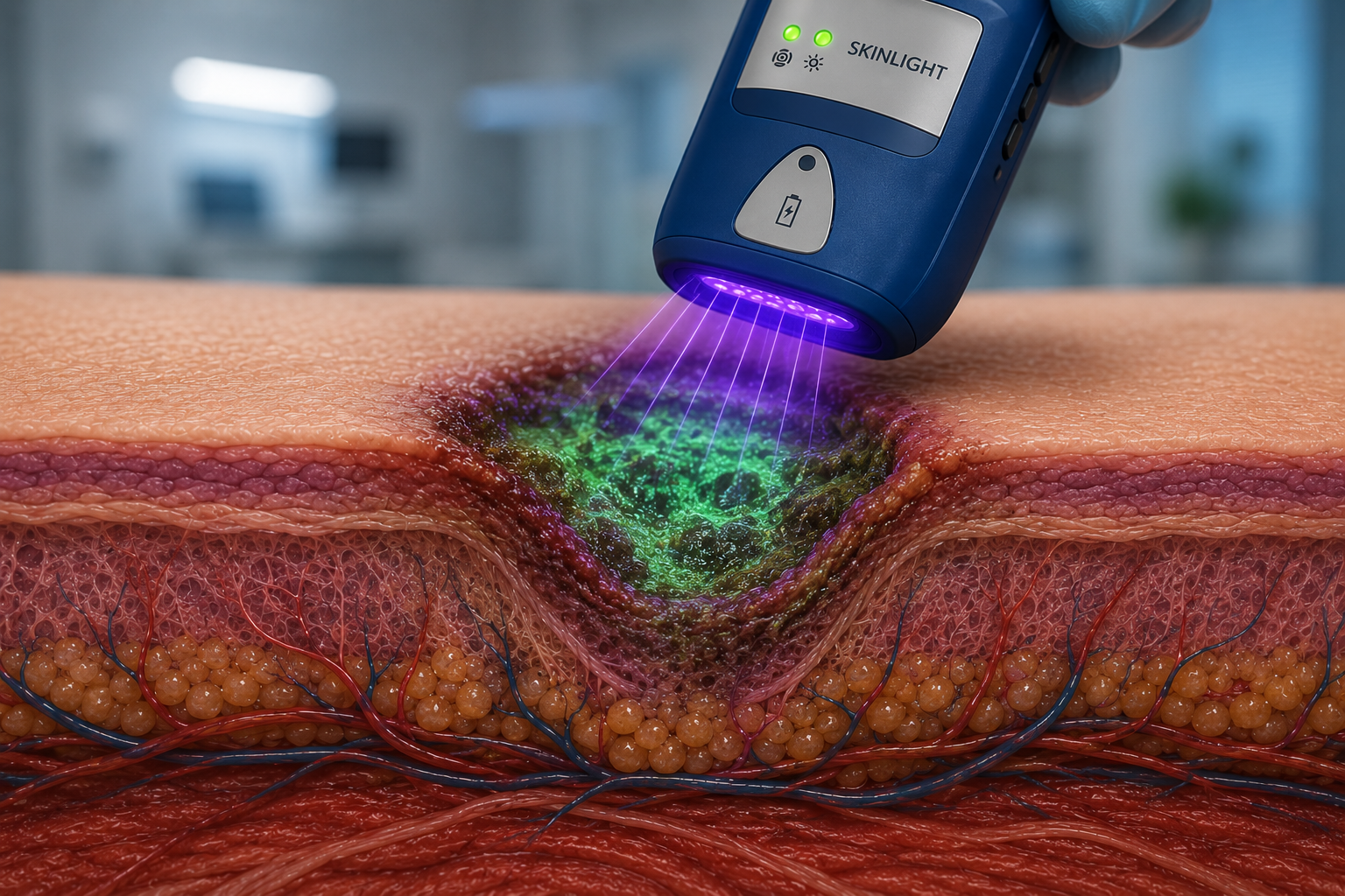 Espectroscopio para evaluación diagnóstica Skin Medical
