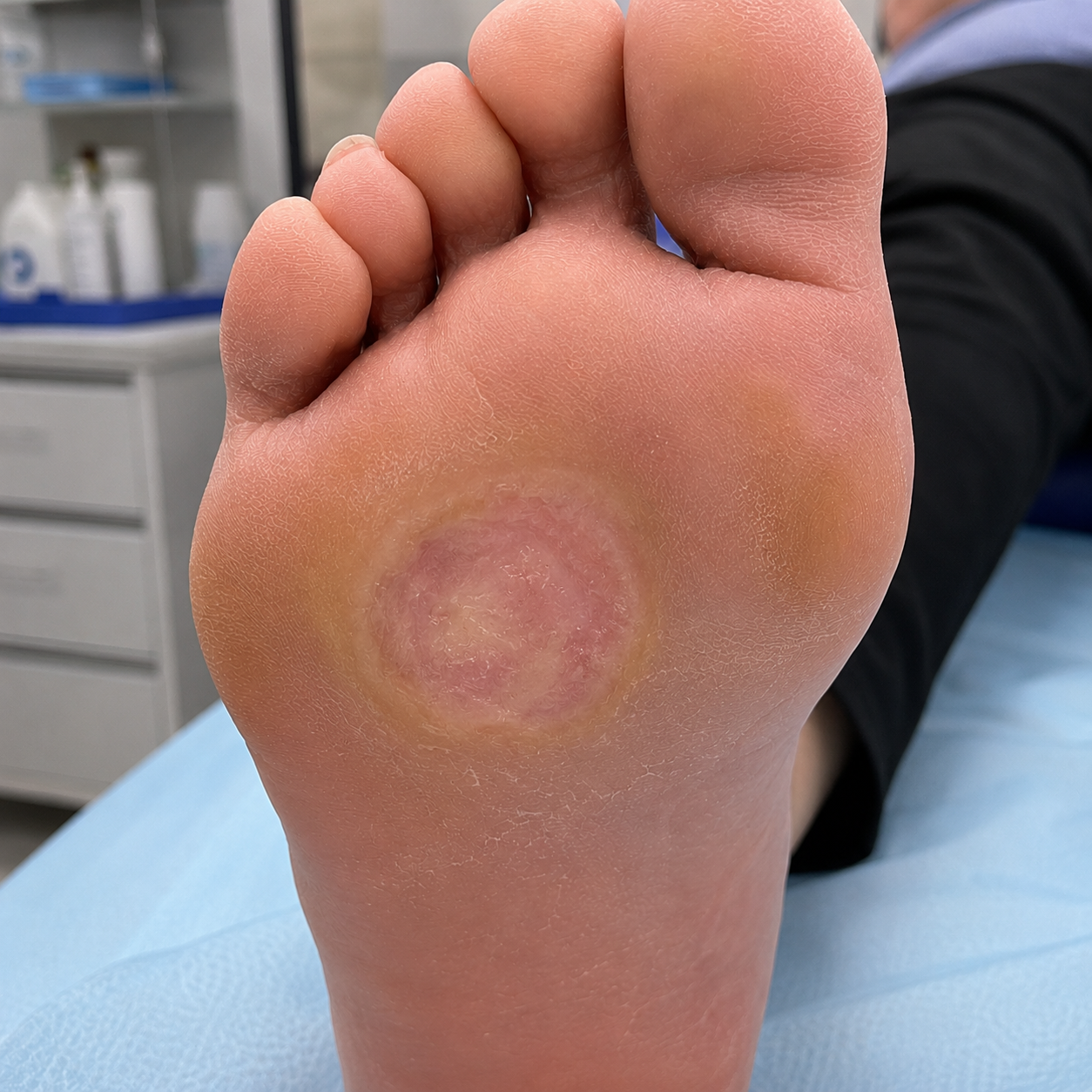Úlcera plantar después