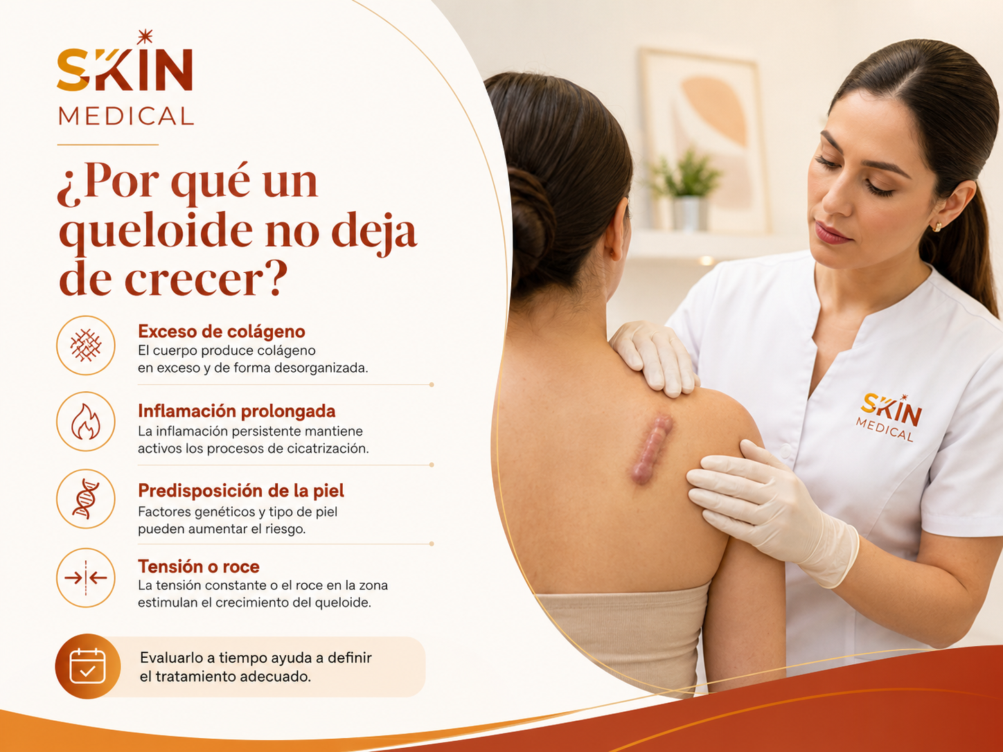 ¿Por qué un queloide no deja de crecer?