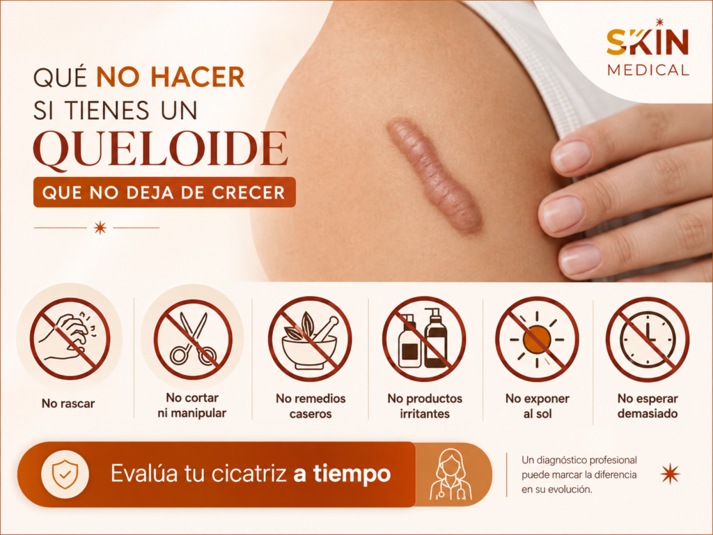 Qué no hacer si tienes un queloide que no deja de crecer