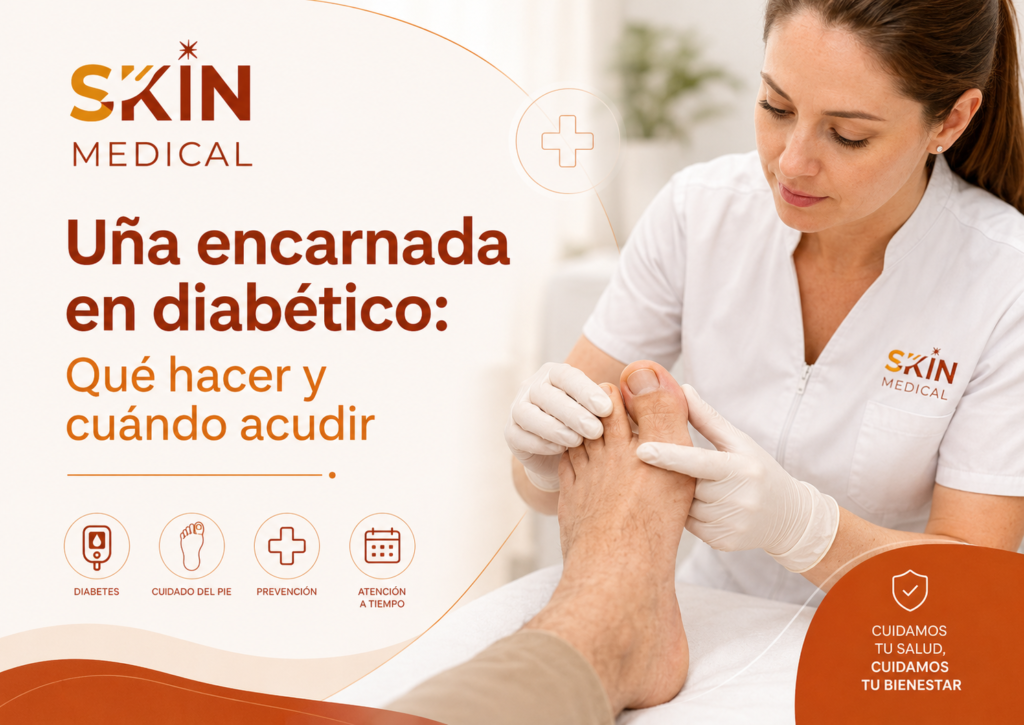 Uña encarnada en diabético: Qué hacer y cuándo acudir