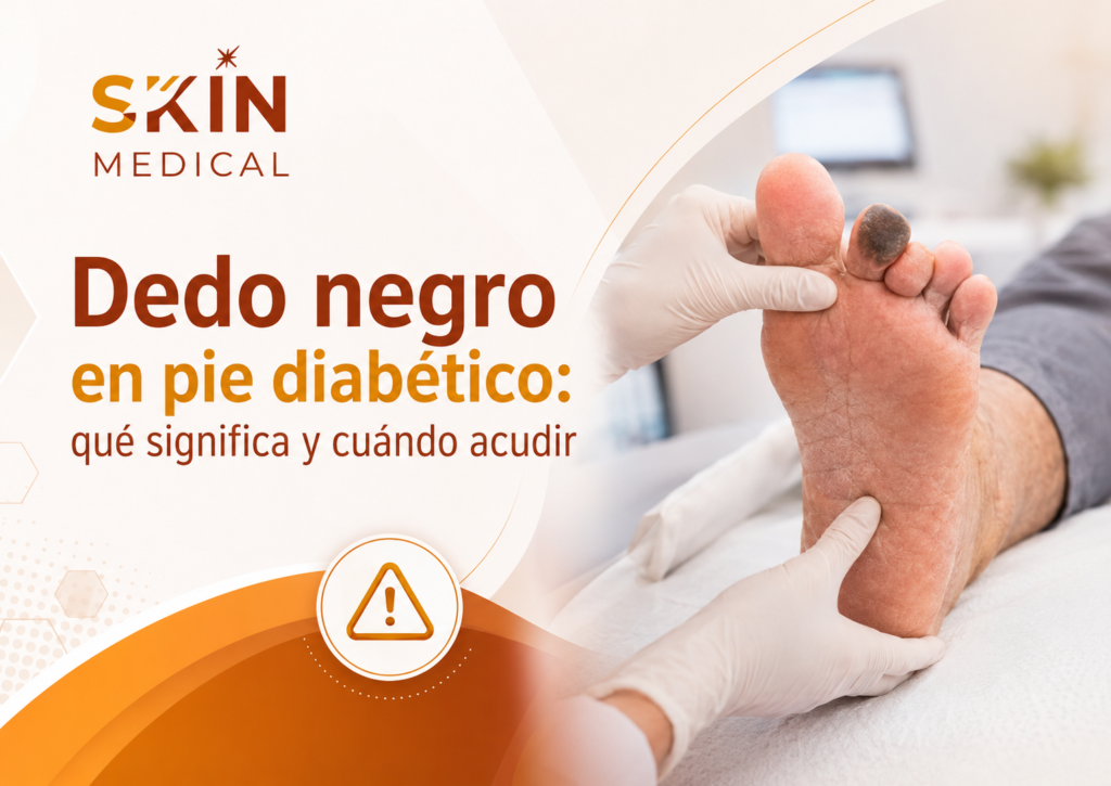 Dedo negro en pie diabético: qué significa y cuándo acudir