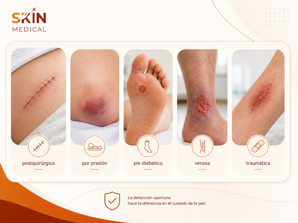 Tipos de heridas que pueden presentar mal olor