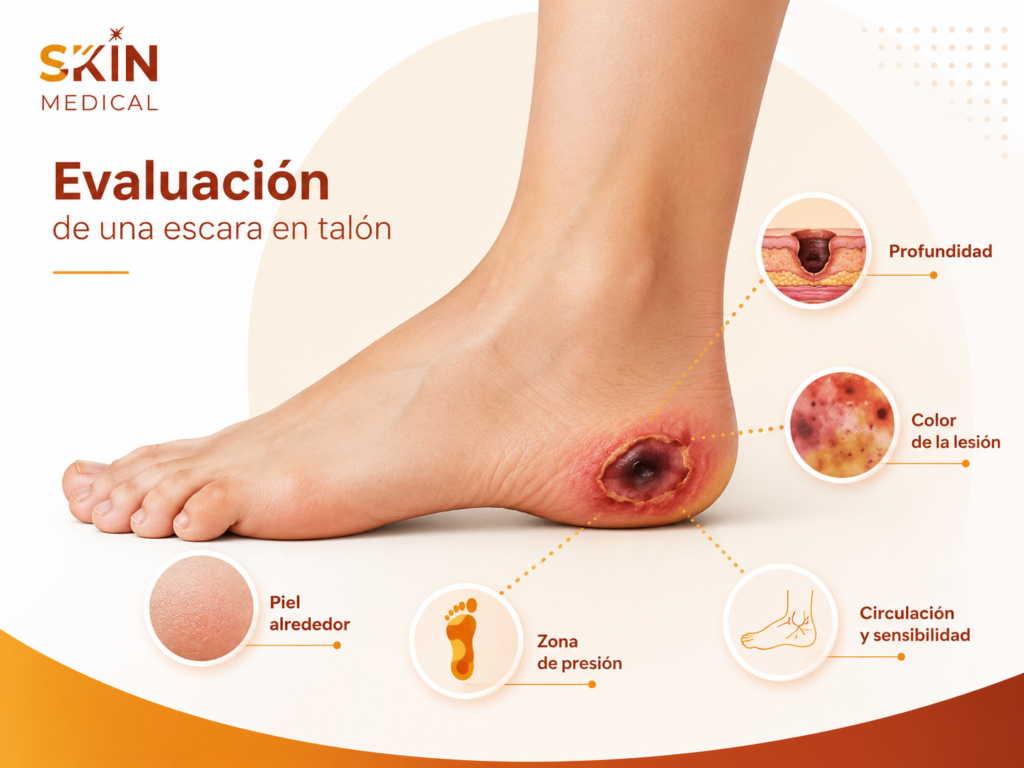 Cómo se evalúa una escara en talón