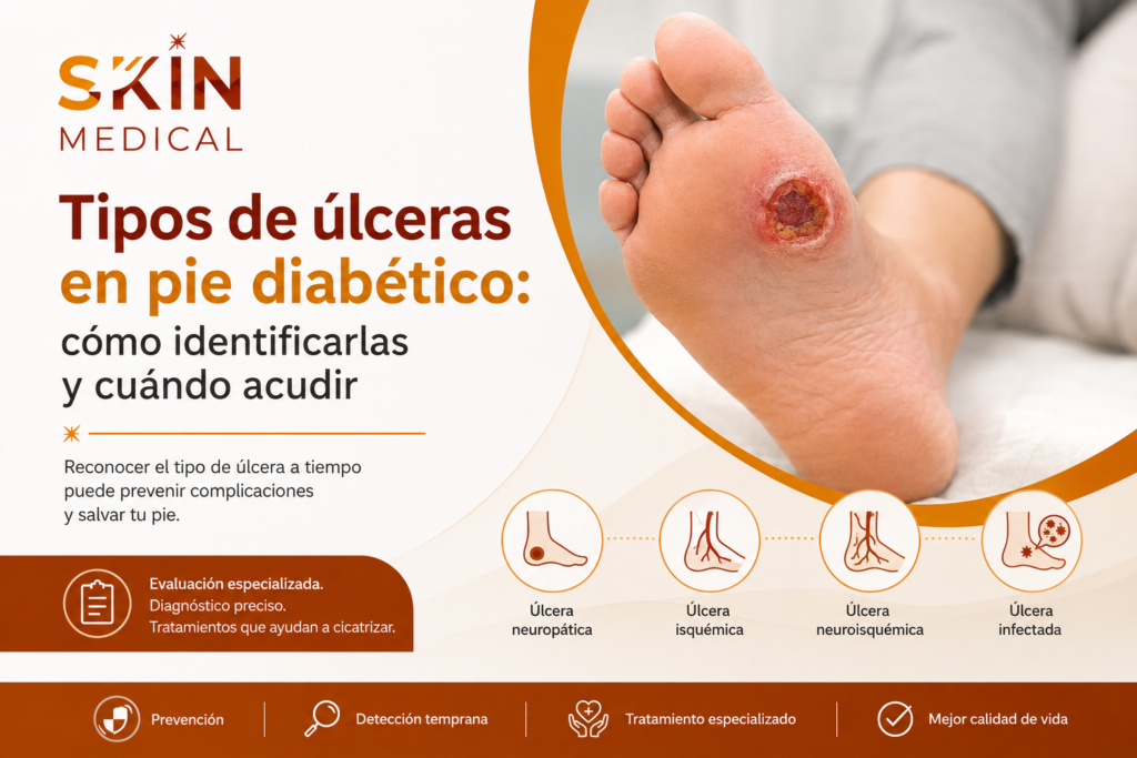 Tipos de úlceras en pie diabético: cómo identificarlas y cuándo acudir