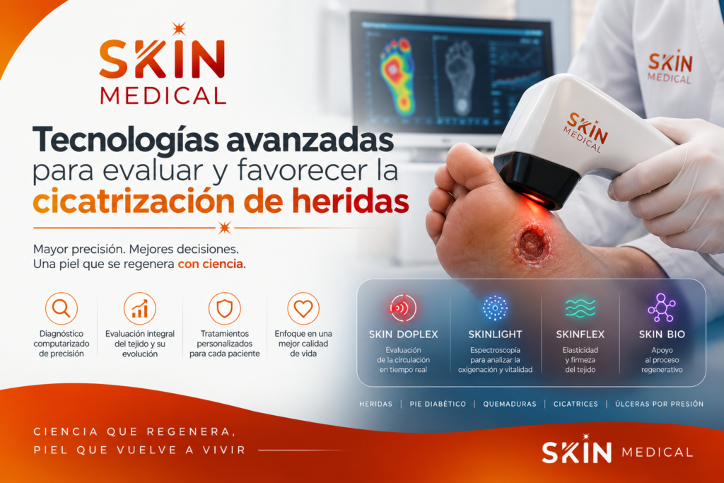 Tecnologías avanzadas para evaluar y favorecer la cicatrización de heridas