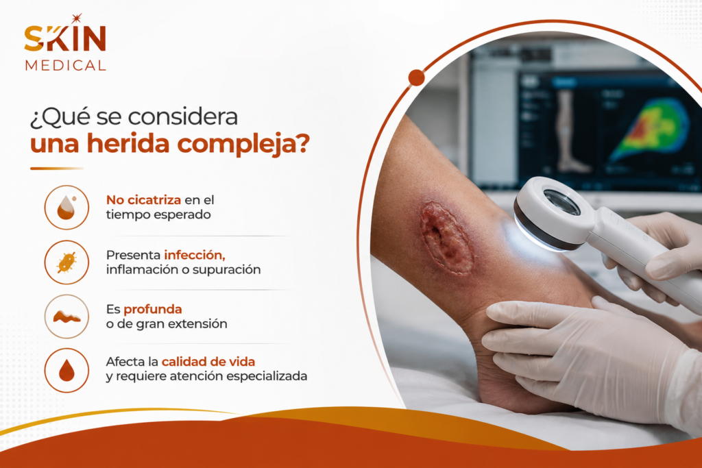¿Qué se considera una herida compleja?
