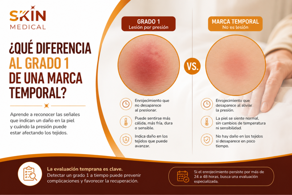 ¿Qué diferencia al grado 1 de una marca temporal?