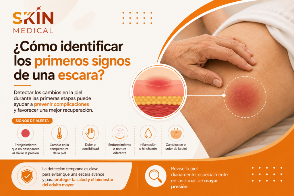 ¿Cómo identificar los primeros signos de una escara?