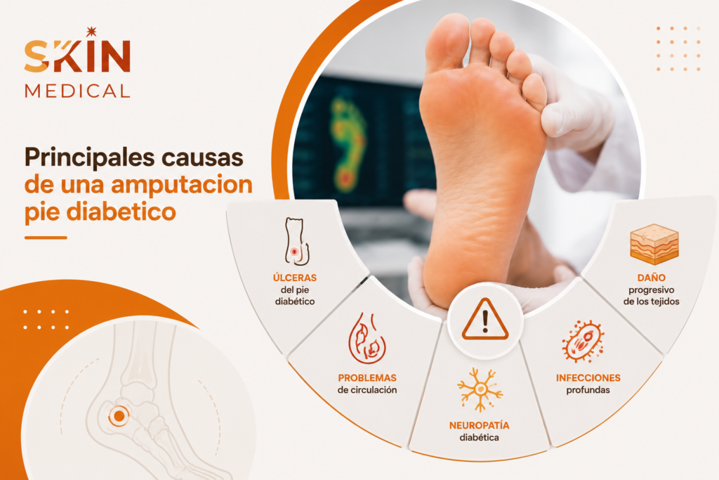 ¿Cuáles son las principales causas de una amputacion pie diabetico?