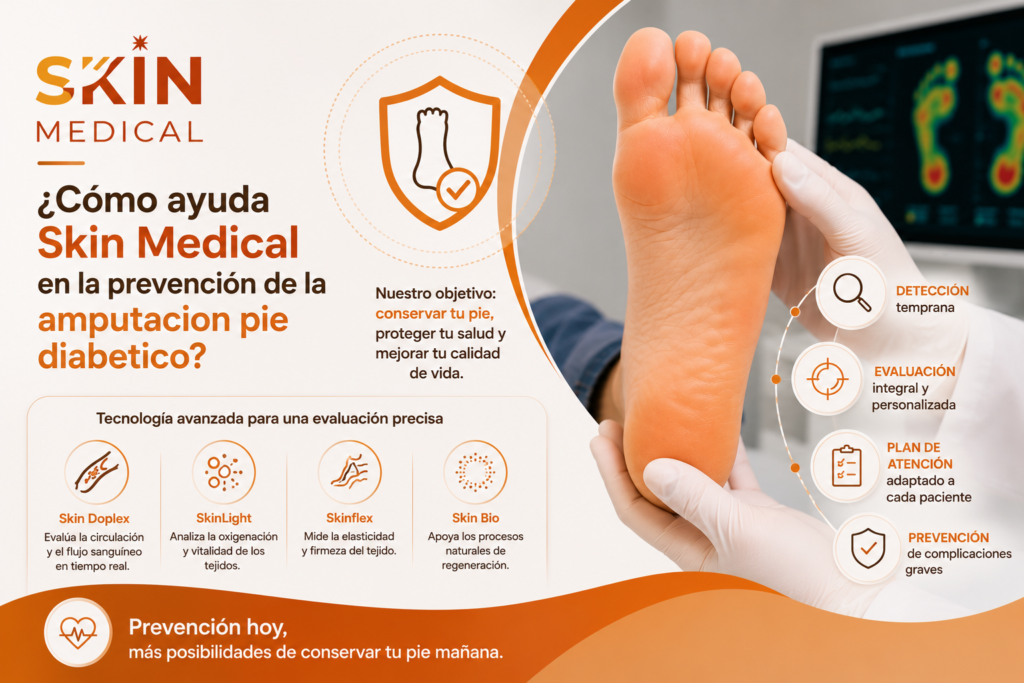 ¿Cómo ayuda Skin Medical en la prevención de la amputacion pie diabetico?