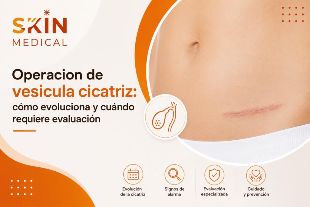 Operacion de vesicula cicatriz: cómo evoluciona y cuándo requiere evaluación