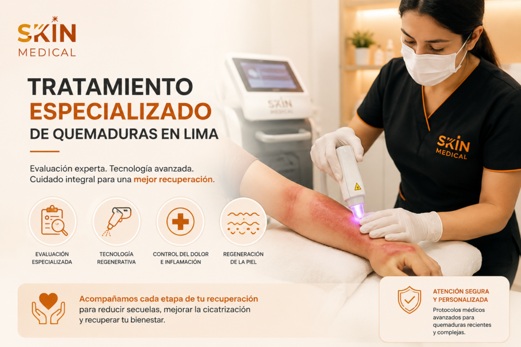 Tratamiento especializado de quemaduras en Lima​
