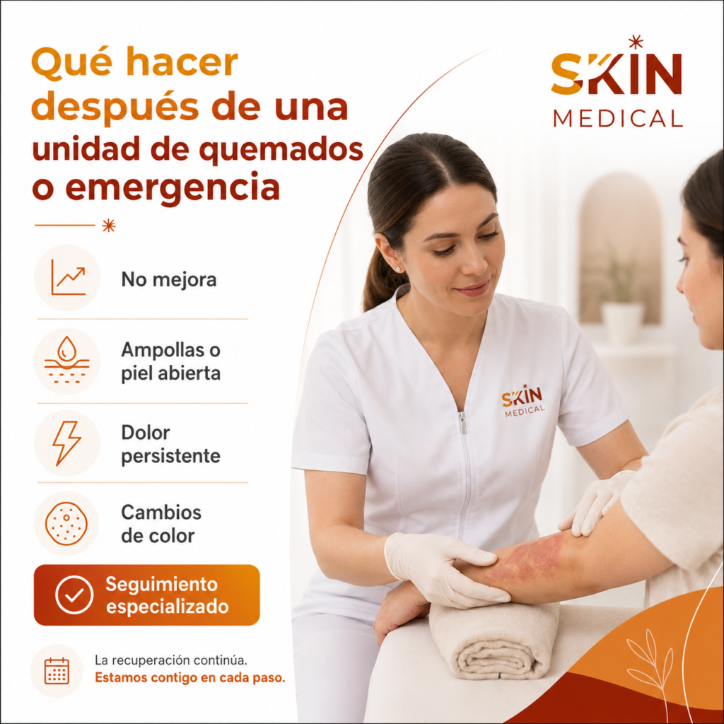 Qué hacer después de una unidad de quemados o emergencia​