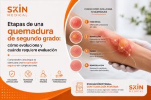 Etapas de una quemadura de segundo grado: cómo evoluciona y cuándo requiere evaluación
