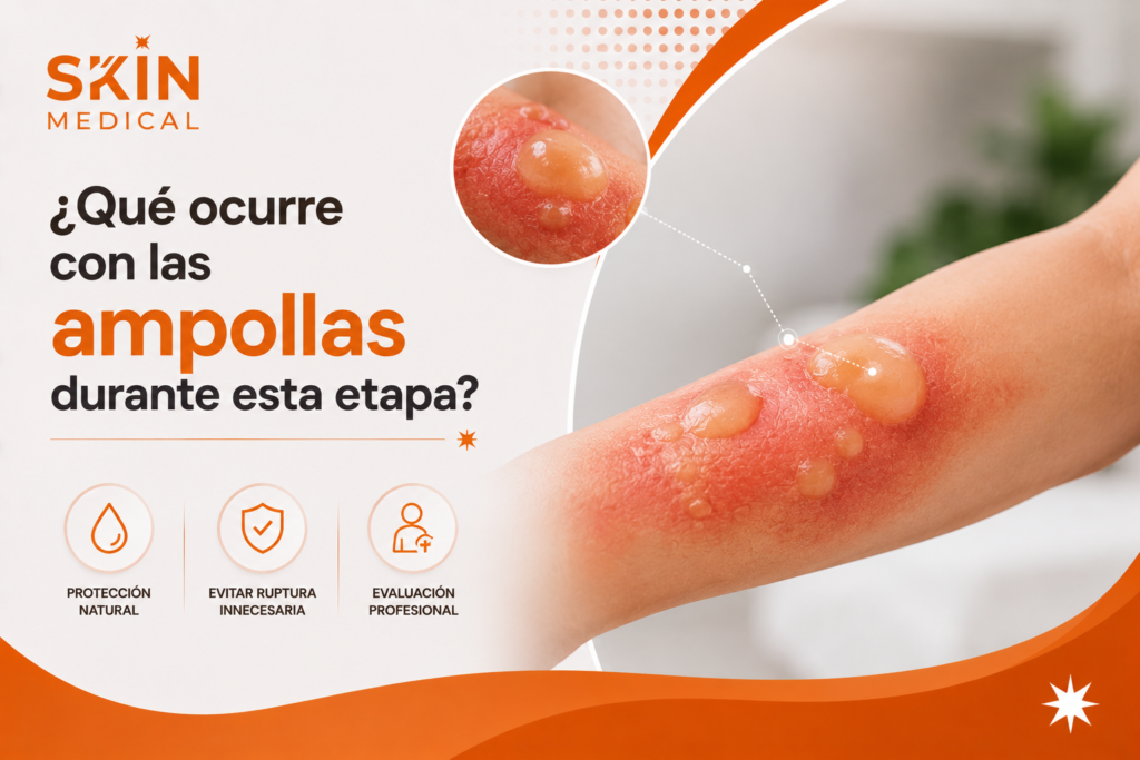 ¿Qué ocurre con las ampollas durante esta etapa?