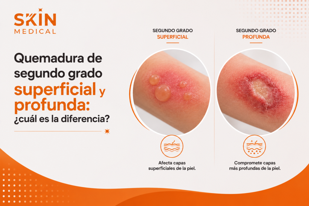 Quemadura de segundo grado superficial y profunda: ¿cuál es la diferencia?