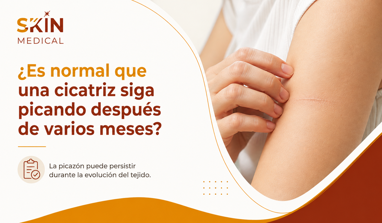 ¿Es normal que una cicatriz siga picando después de varios meses?