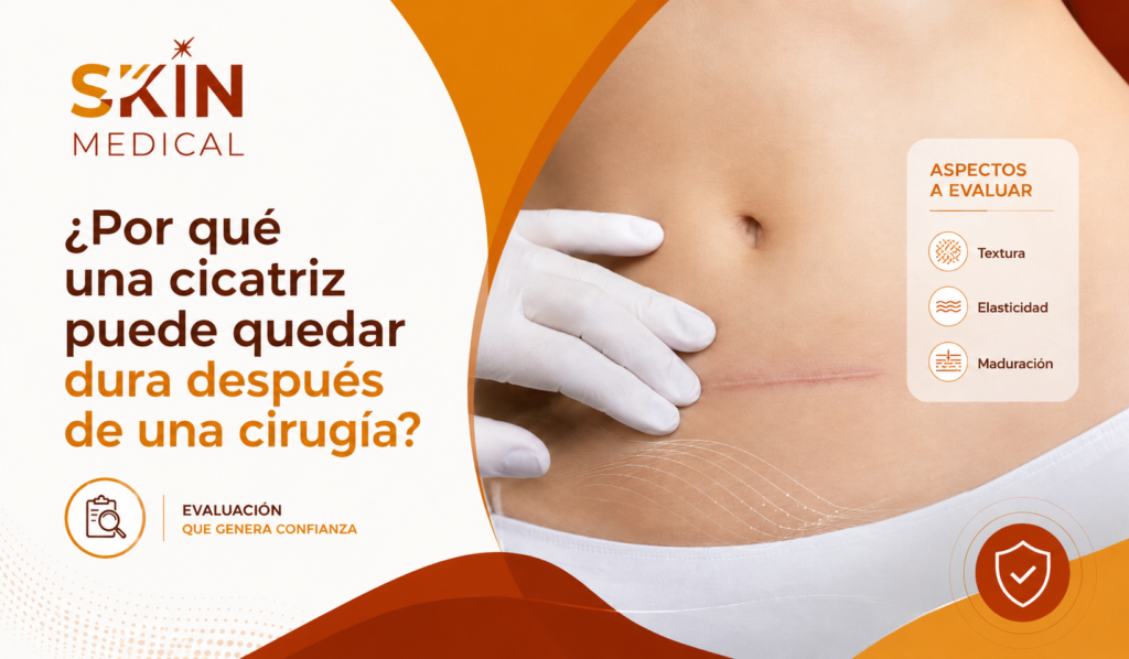 ¿Por qué una cicatriz puede quedar dura después de una cirugía?