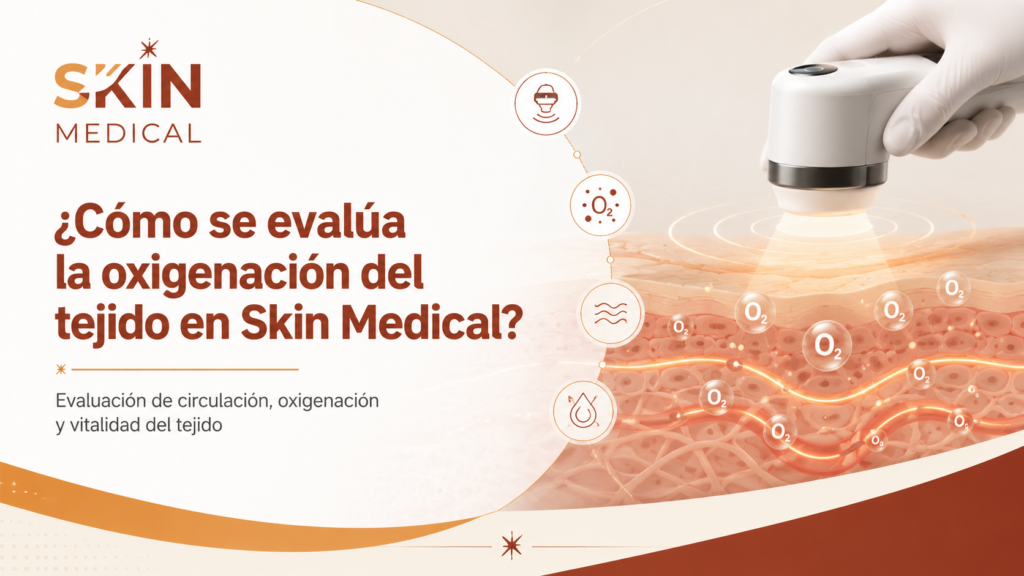 ¿Cómo se evalúa la oxigenación del tejido en Skin Medical?