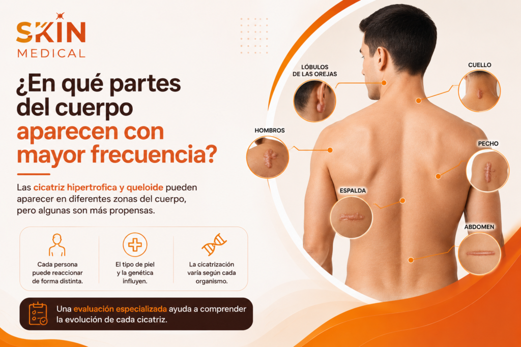 ¿En qué partes del cuerpo aparecen con mayor frecuencia?