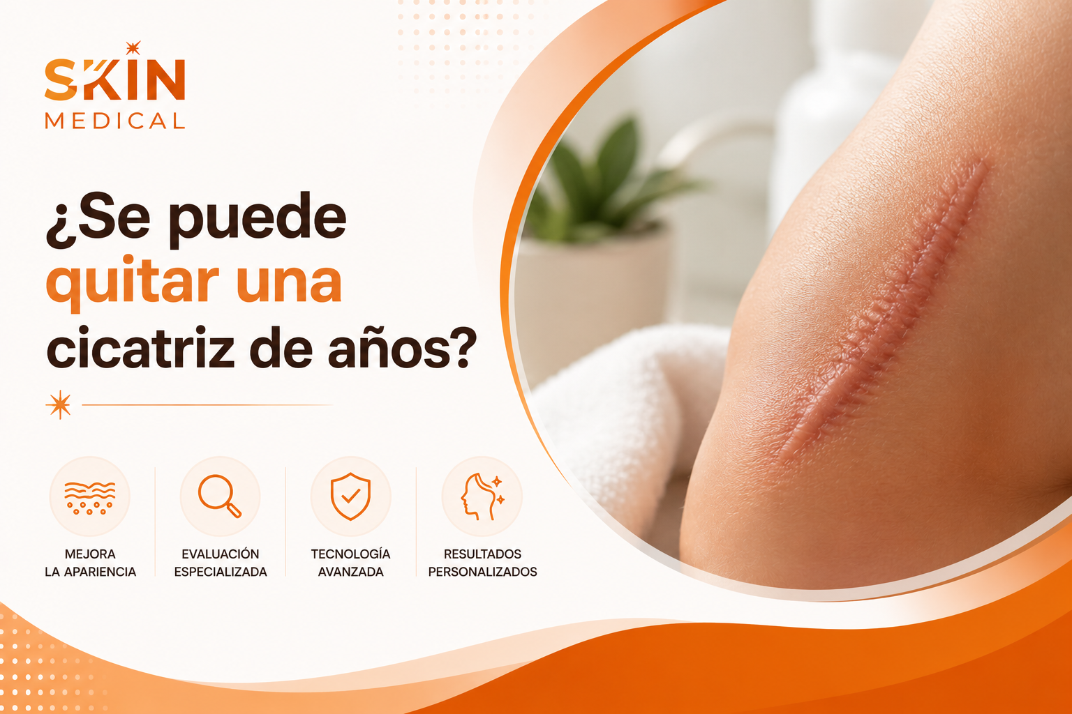 ahora crea una portada para: ¿Se puede quitar una cicatriz de años?