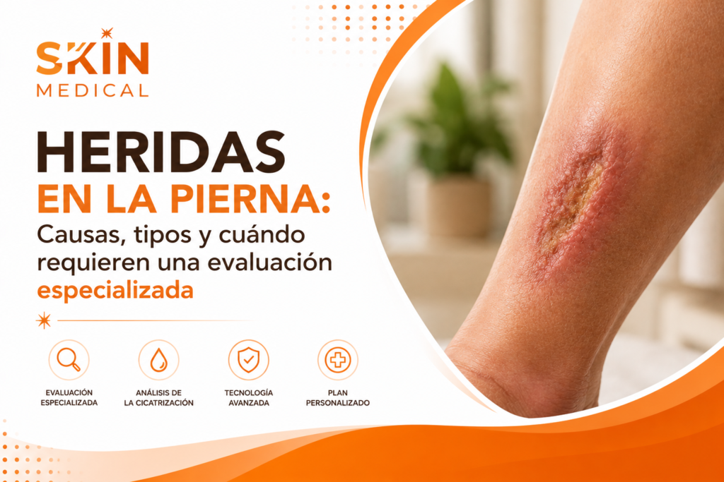 Heridas en la pierna: Causas, tipos y cuándo requieren una evaluación especializada