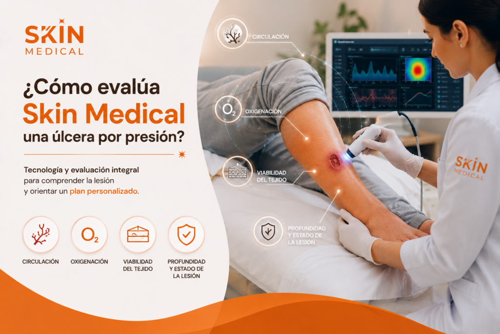 ¿Cómo evalúa Skin Medical una úlcera por presión?