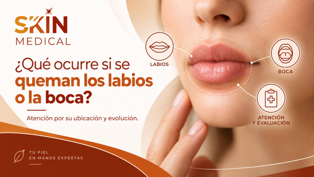 ¿Qué ocurre si se queman los labios o la boca?​