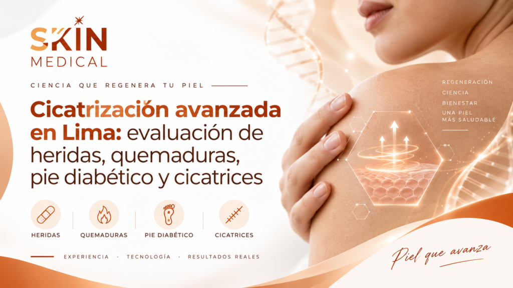 Cicatrización avanzada en Lima: evaluación de heridas, quemaduras, pie diabético y cicatrices