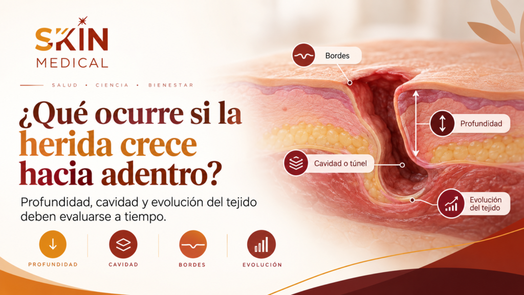 ¿Qué ocurre si la herida crece hacia adentro?