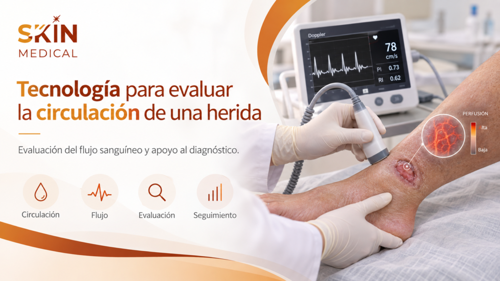 Tecnología para evaluar la circulación de una herida