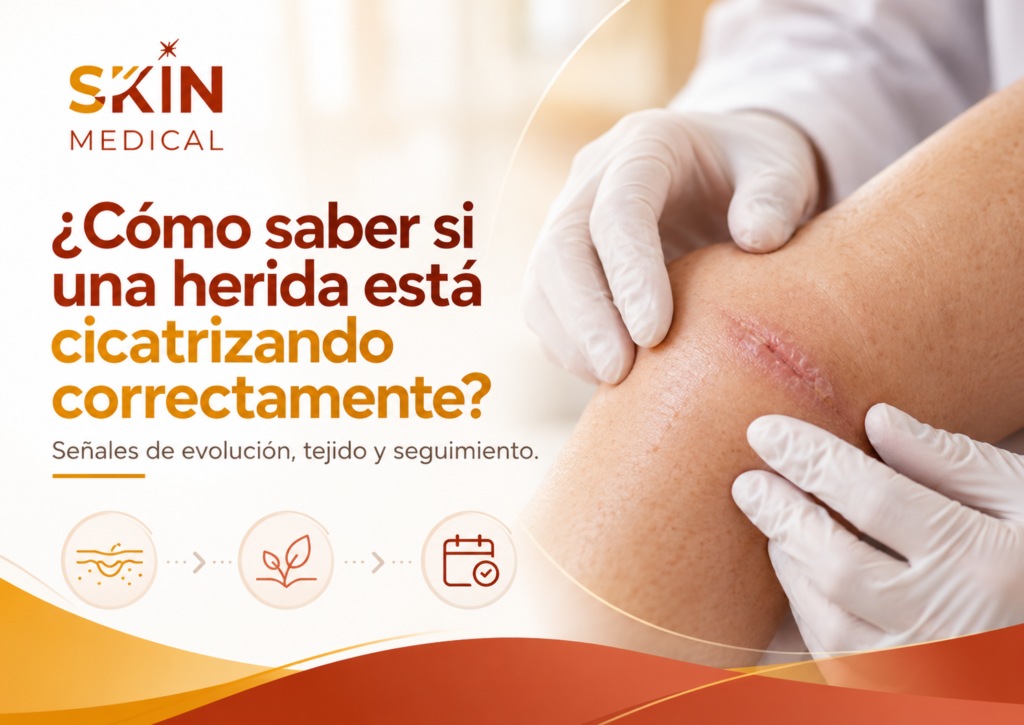 ¿Cómo saber si una herida está cicatrizando correctamente?