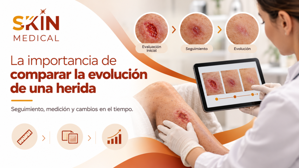 La importancia de comparar la evolución de una herida