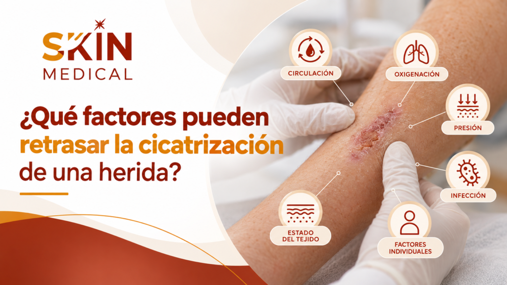 ¿Qué factores pueden retrasar la cicatrización de una herida?
