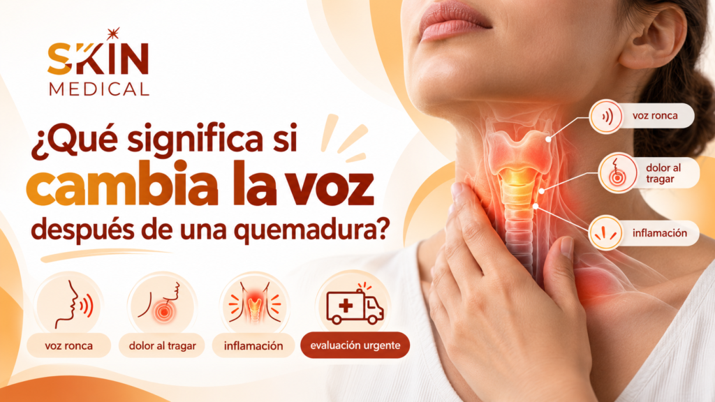¿Qué significa si cambia la voz después de una quemadura?