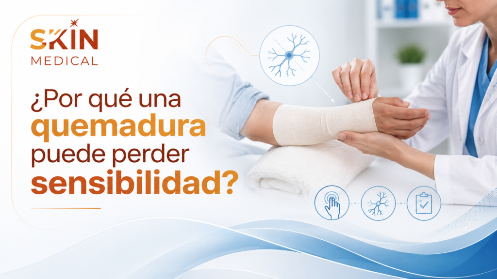 ¿Por qué una quemadura puede perder sensibilidad?
