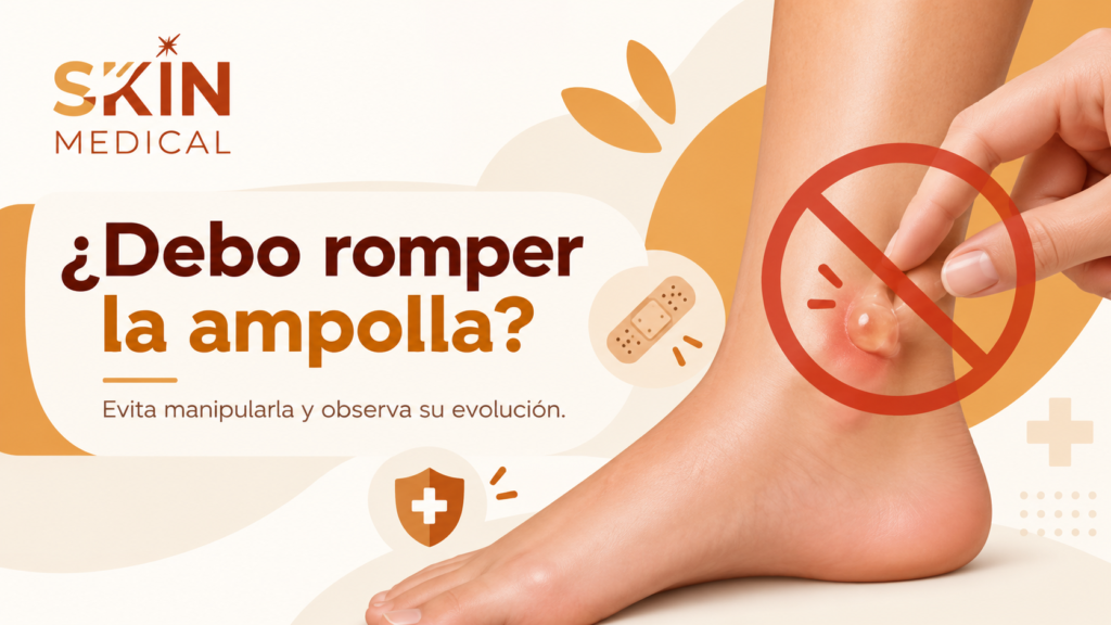 ¿Debo romper la ampolla?​