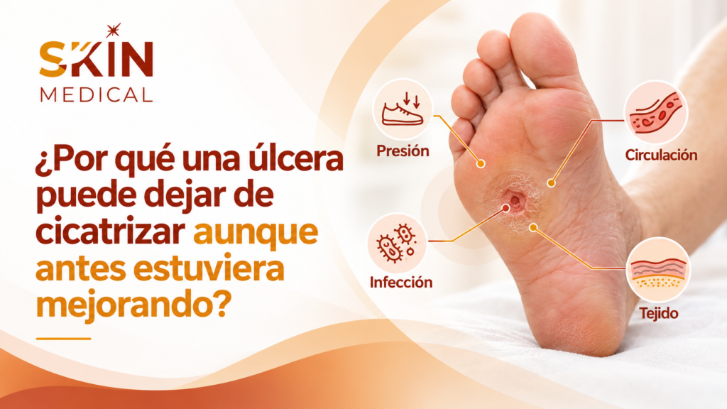 ¿Por qué una úlcera puede dejar de cicatrizar aunque antes estuviera mejorando?