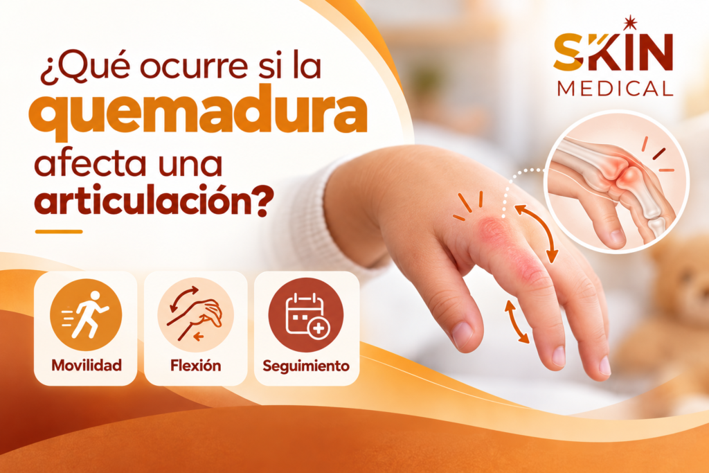 ¿Qué ocurre si la quemadura afecta una articulación?