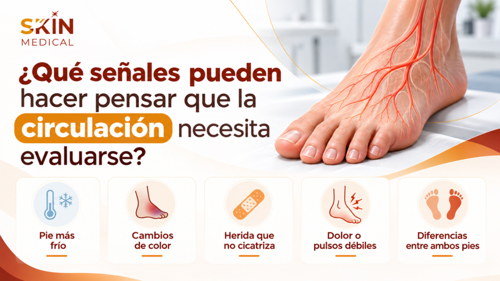¿Qué señales pueden hacer pensar que la circulación necesita evaluarse?