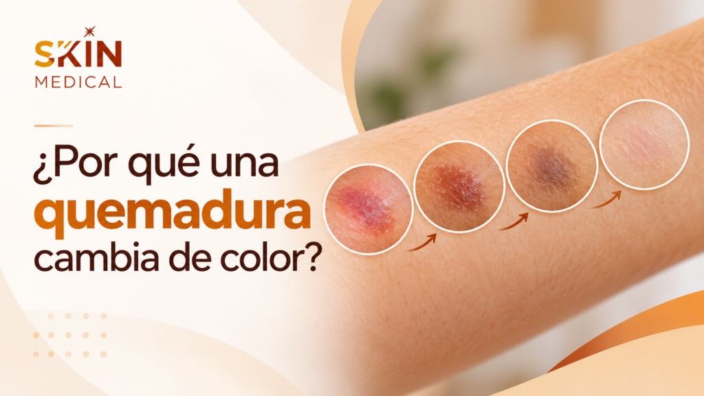 ¿Por qué una quemadura cambia de color?